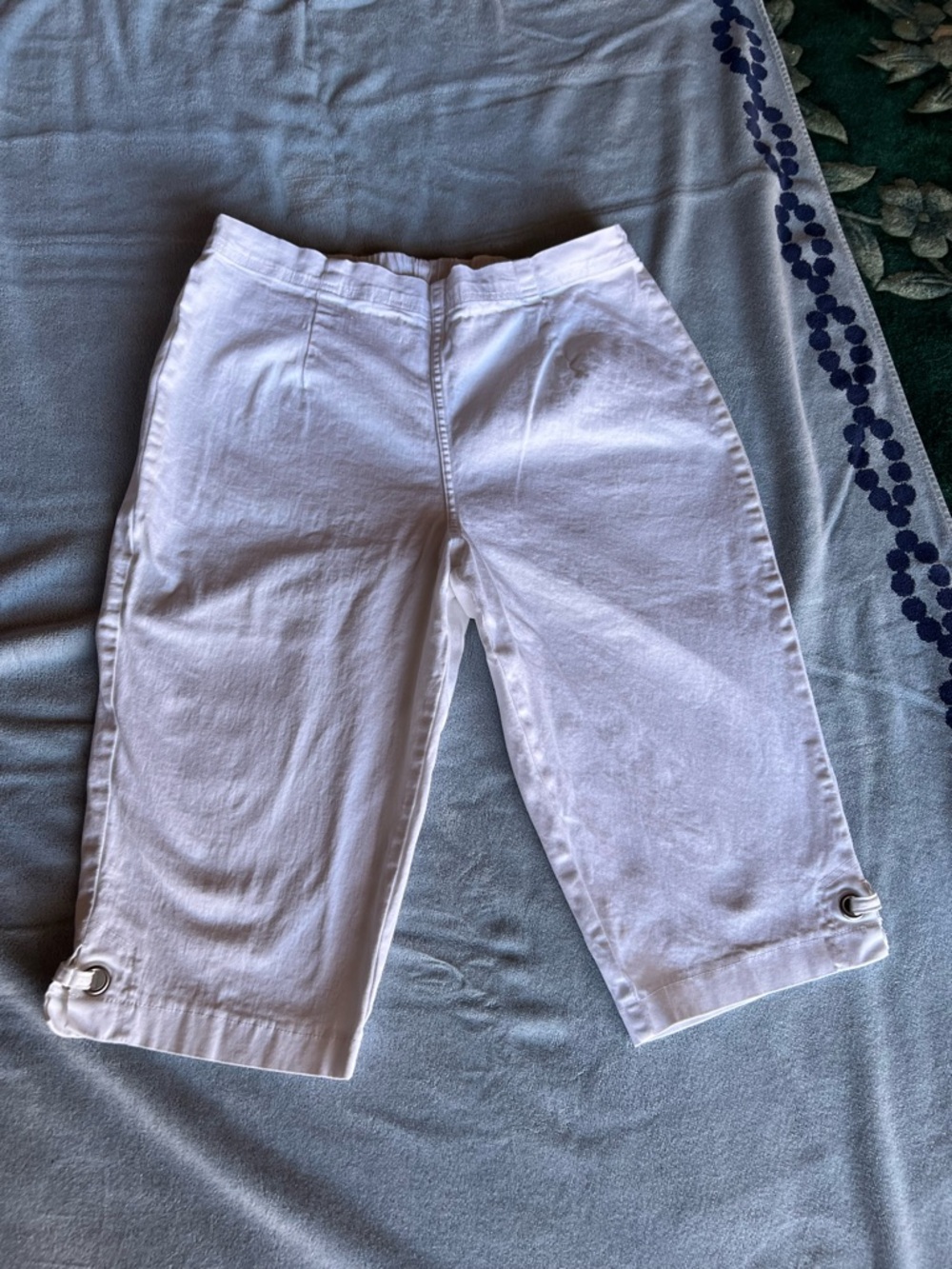 croft & barrow White Stretch Cotton Shorts
